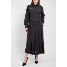 Платье женское миди черное Мелодия Modna KAZKA MKPR2110-1 60