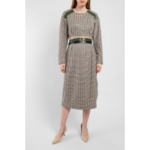 Платье женское с поясом миди в клетку Modna KAZKA MKPR1910-1 42