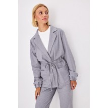 Брючный костюм женский с пиджаком серый Modna KAZKA MKRM4022-22DS