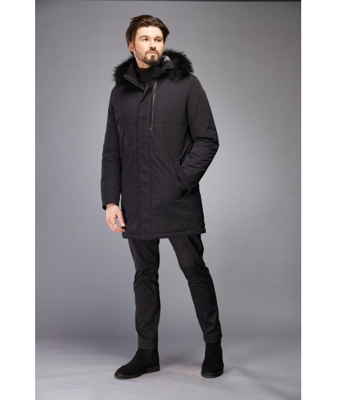 Куртка зимняя мужская с подкладкой из искусственного меха MKМА-69\164 56
