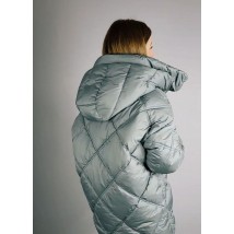 Куртка женская стеганая длинная зимняя полынь Modna KAZKA MKASAI09-2 42