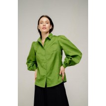 Блуза женская прямого кроя зеленая Modna KAZKA MKAZ6416 46