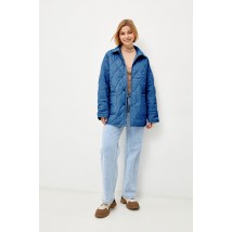 Куртка женская стеганая демисезонная синяя Modna KAZKA MKRM4075-1 46