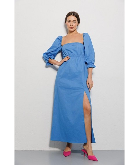 Платье женское летнее макси голубое Modna KAZKA MKAR46760-2