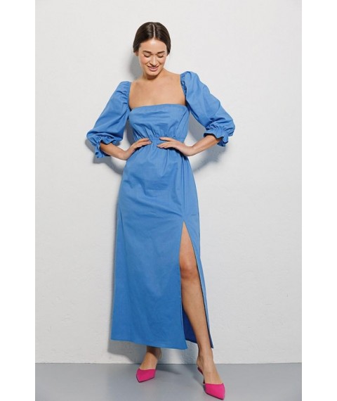 Платье женское летнее макси голубое Modna KAZKA MKAR46760-2 42