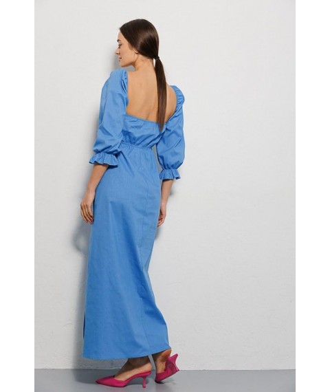 Платье женское летнее макси голубое Modna KAZKA MKAR46760-2 46