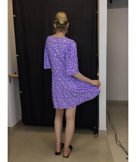 Платье женское летнее короткое лиловое Modna KAZKA MKAZ6049-3 44