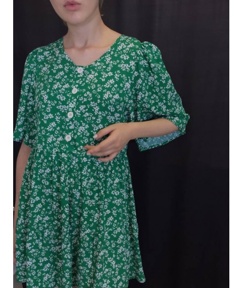 Платье женское летнее короткое зеленое Modna KAZKA MKAZ6049-4 46