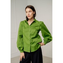 Блуза женская прямого кроя зеленая Modna KAZKA MKAZ6416 46
