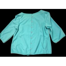 Женская блуза офисная однотонная розовая Modna KAZKA MKBT7198-14 50