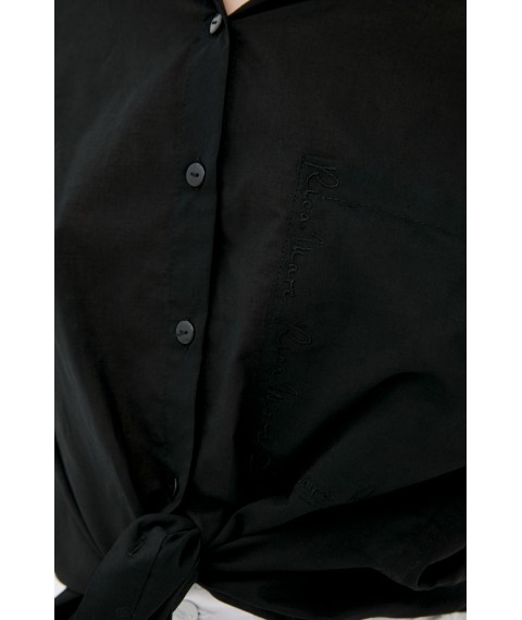 Женская рубашка с батиста черная Modna KAZKA MKRM4084-1