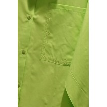 Женская рубашка с батиста зеленая Modna KAZKA MKRM4084-3