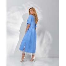 Платье женское летнее льняное голубое Modna KAZKA MKSN2312-02 40
