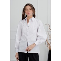 Блуза женская нарядная с открытой спиной белая Modna KAZKA  MKAZ6202-1 42