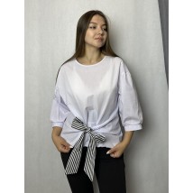 Рубашка элегантная женская белая Modna KAZKA MKAD0003-1