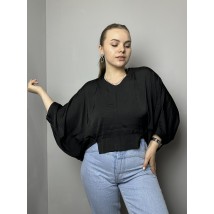Блуза женская с рукавами "летучая мышь" черная Modna KAZKA MKTRG0540-2 50