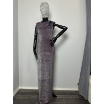 Платье женское дизайнерское в пол по фигуре из парчи бордовое вечернее Modna KAZKA MKENG3010