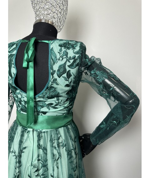Платье женское зелёное вечернее Modna KAZKA MKENG2158