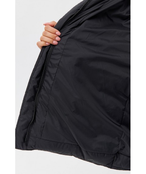 Куртка женская демисезонная черная Modna KAZKA MKRM4132-1