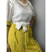 Платье женское летнее миди желтое Modna KAZKA MKPR1510-1