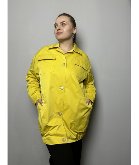 Куртка женская желтая осенняя Modna KAZKA MKTRG3522