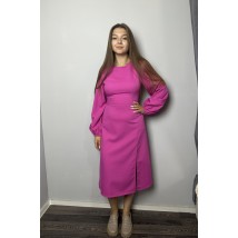 Платье женское нарядное с разрезом на ноге фуксия Modna KAZKA MKAZ6518-1