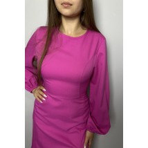 Платье женское нарядное с разрезом на ноге фуксия Modna KAZKA MKAZ6518-1