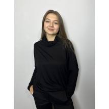 Женский свитер базовый однотонный черный Modna KAZKA MKTRG0551-11 44