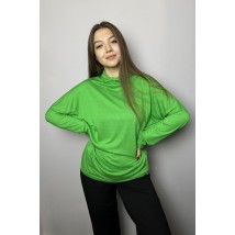 Женский свитер базовый однотонный зеленый Modna KAZKA MKTRG0551-13