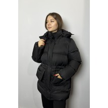 Женская куртка в стиле кэжуал черная Modna KAZKA MKTRG3510 46