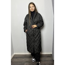 Пальто женское стёганое на кнопки длинное легкое Modna KAZKA MKDV227-1 44