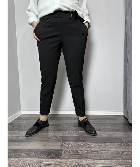 Женские классические брюки прямые черные Modna KAZKA MKJL1095-1