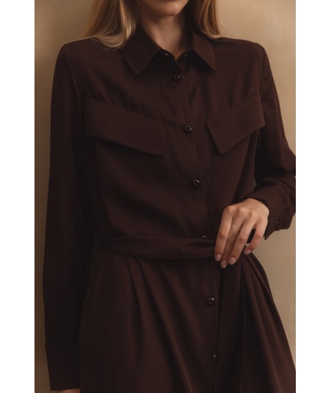 Платье женское с накладными карманами Modna KAZKA MKAZ6507-1 42