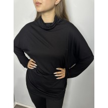Женский свитер базовый однотонный черный Modna KAZKA MKTRG0551-11 48