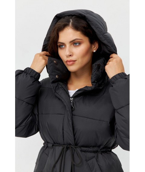 Куртка женская зимняя черная Modna KAZKA MKRM4132-1 46