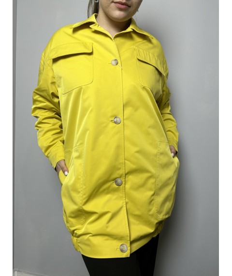 Куртка женская желтая осенняя Modna KAZKA MKTRG3522 48