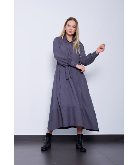 Платье дизайнерское нарядное женское серое Modna KAZKA Гранд МКPR9911-1 48