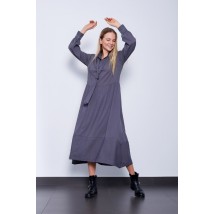 Платье дизайнерское нарядное женское серое Modna KAZKA Гранд МКPR9911-1 56