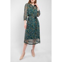 Платье женское зеленое дизайнерское Дженифер Modna KAZKA MKPR1120-20 42