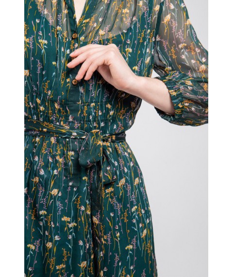 Платье женское зеленое дизайнерское Дженифер Modna KAZKA MKPR1120-20 44