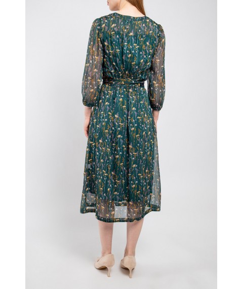 Платье женское зеленое дизайнерское Дженифер Modna KAZKA MKPR1120-20 52