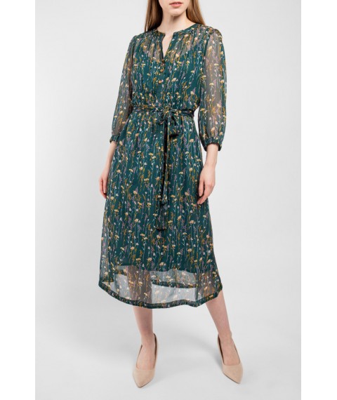 Платье женское зеленое дизайнерское Дженифер Modna KAZKA MKPR1120-20 56