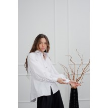 Блуза женская нарядная с открытой спиной белая Modna KAZKA  MKAZ6202 44