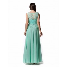 Женское вечернее платье мятное дизайнерское макси в пол Modna KAZKA MKENG2043-3 42
