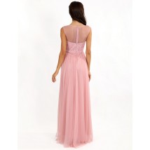 Женское вечернее платье дизайнерское розовое макси в пол Modna KAZKA MKENG2212 42