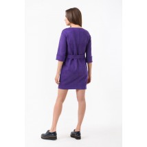 Женское дизайнерское платье фиолетовое короткое мини Modna KAZKA MKRM1866-2 46