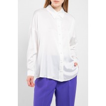 Рубашка женская базовая с пуговицами молочная Modna KAZKA MKSN2273/1-01 42