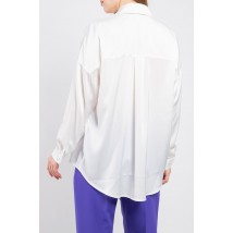 Рубашка женская базовая с пуговицами молочная Modna KAZKA MKSN2273/1-01 46