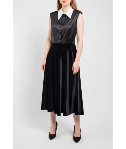 Платье женское нарядное миди черное Modna KAZKA Скарлет MKSN2257-01 46