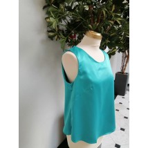 Блуза женская базовая зеленая атласная Modna KAZKA MKRM1367 50